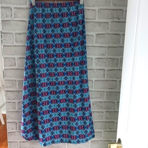 Girls • Girl's Long Colorful Abstract Design Maxi Skirt - Picture 2 of 9